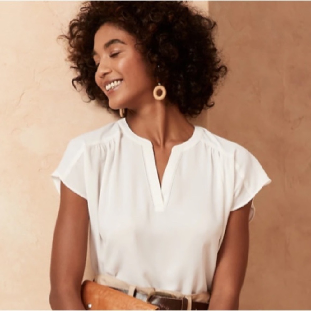 Banana Republic Dolman Top in Cream sz XL